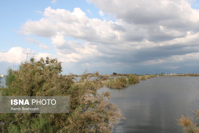 آببندان محمدآباد گرگان در یک روز پاییزی