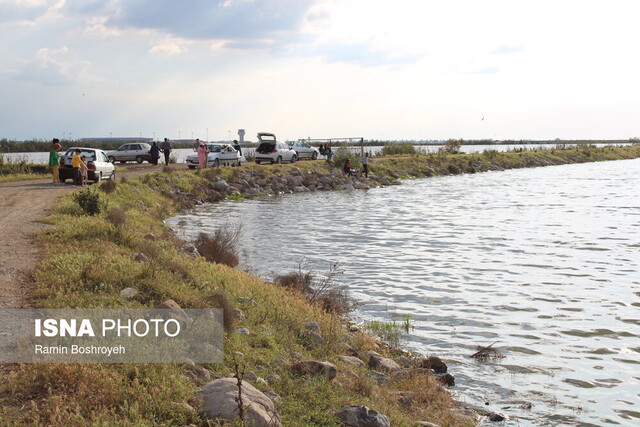آببندان محمدآباد گرگان در یک روز پاییزی