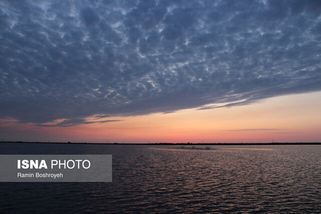 آببندان محمدآباد گرگان در یک روز پاییزی