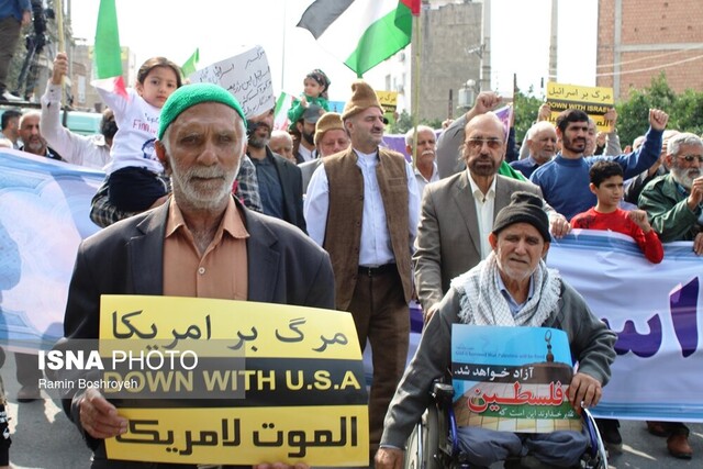 راهپیمایی مردم گرگان در محکومیت جنایات رژیم صهیونیستی