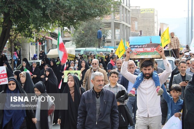 راهپیمایی مردم گرگان در محکومیت جنایات رژیم صهیونیستی