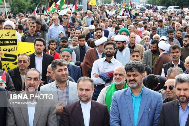 راهپیمایی مردم گرگان در محکومیت جنایات رژیم صهیونیستی