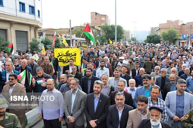 راهپیمایی مردم گرگان در محکومیت جنایات رژیم صهیونیستی