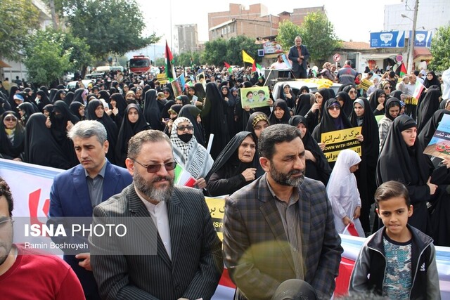 راهپیمایی مردم گرگان در محکومیت جنایات رژیم صهیونیستی