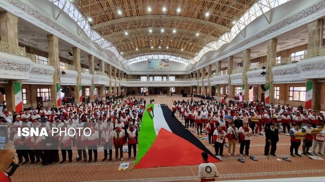 تجمع امدادگران گلستانی برای حمایت از مردم غزه