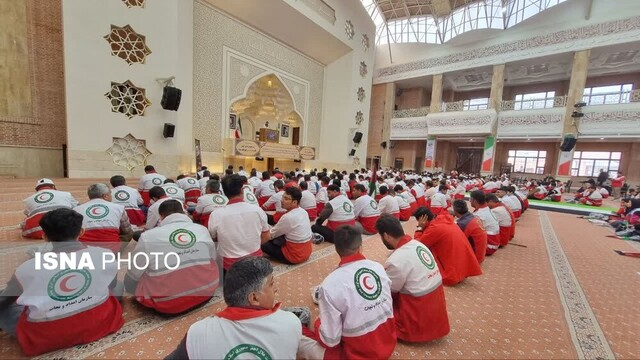 تجمع امدادگران گلستانی برای حمایت از مردم غزه