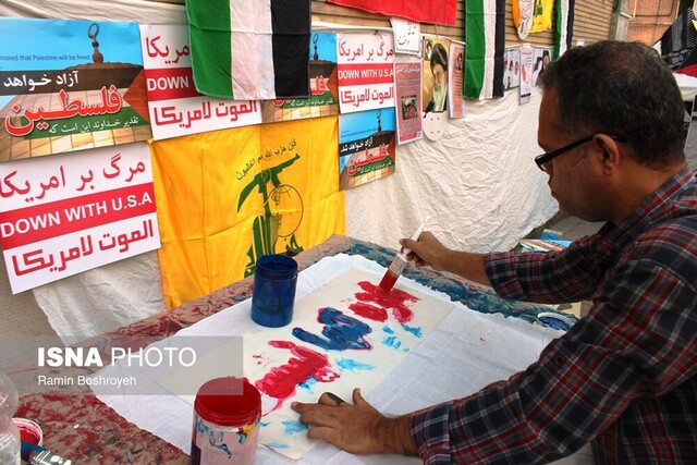 تجمع هنرمندان گلستانی در حمایت از مردم مظلوم غزه