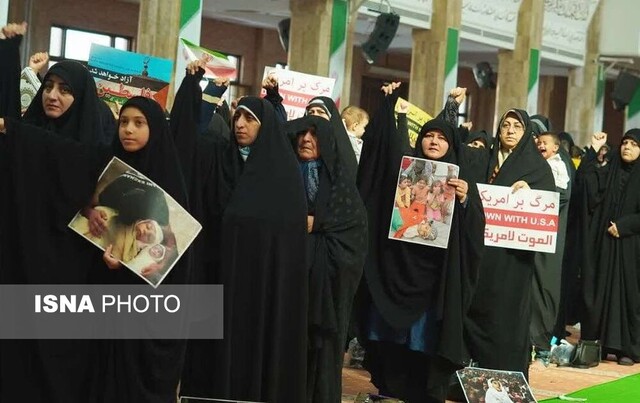 اجتماع مادران گرگان در حمایت از مردم فلسطین