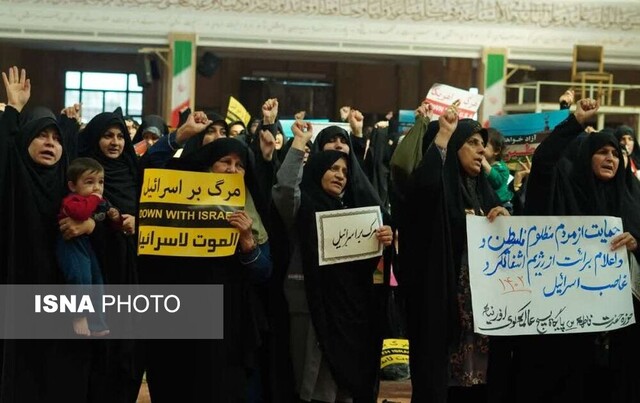 اجتماع مادران گرگان در حمایت از مردم فلسطین