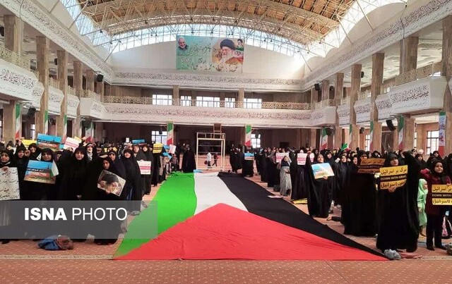 اجتماع مادران گرگان در حمایت از مردم فلسطین