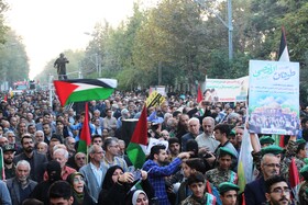 راهپیمایی مردم گرگان در حمایت از کودکان و زنان مظلوم غزه