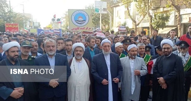 راهپیمایی گلستانیها در حمایت از کودکان و زنان مظلوم غزه