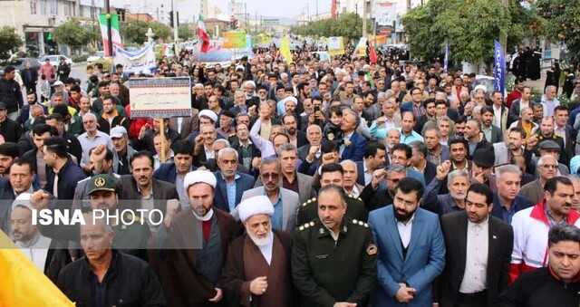 راهپیمایی گلستانیها در حمایت از کودکان و زنان مظلوم غزه