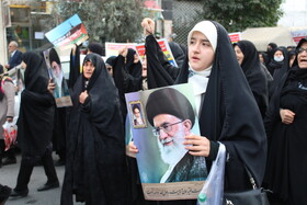 راهپیمایی در حمایت غزه گرگان