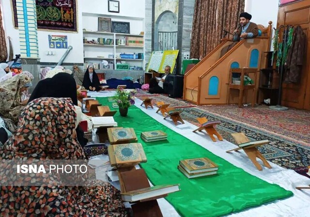 دانشآموزان در آیین اعتکاف - گرگانی