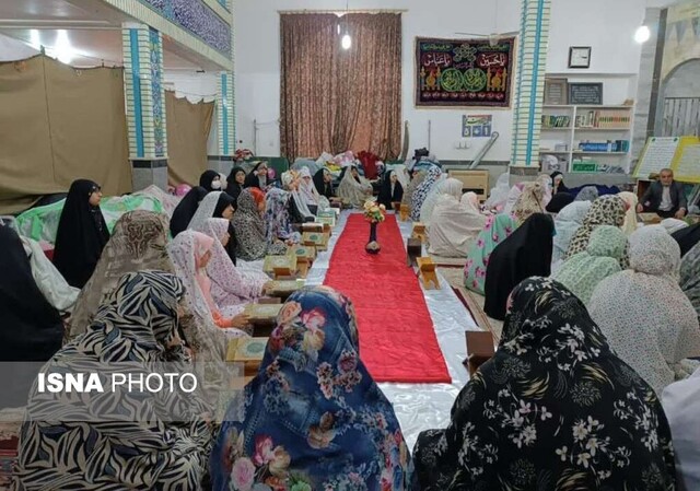 دانشآموزان در آیین اعتکاف - گرگانی