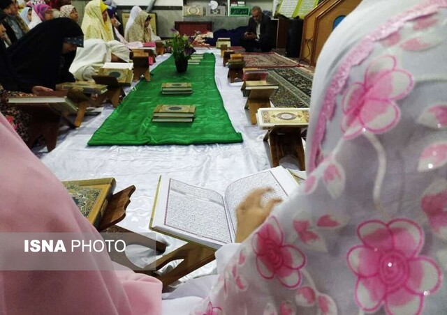 دانشآموزان در آیین اعتکاف - گرگانی