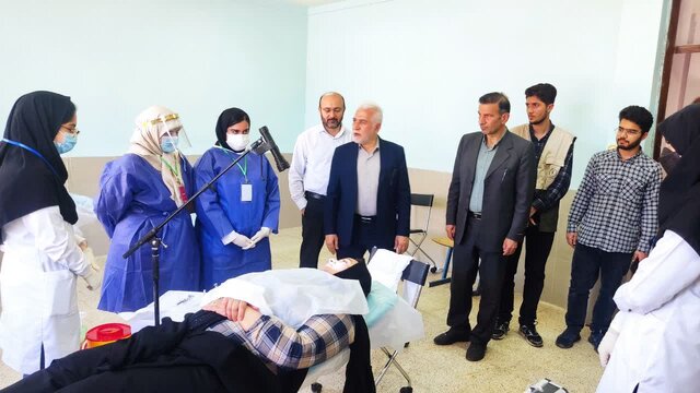 اردوی جهادی دانشجویان بسیجی دانشگاه علوم پزشکی گلستان در روستای ماهستان