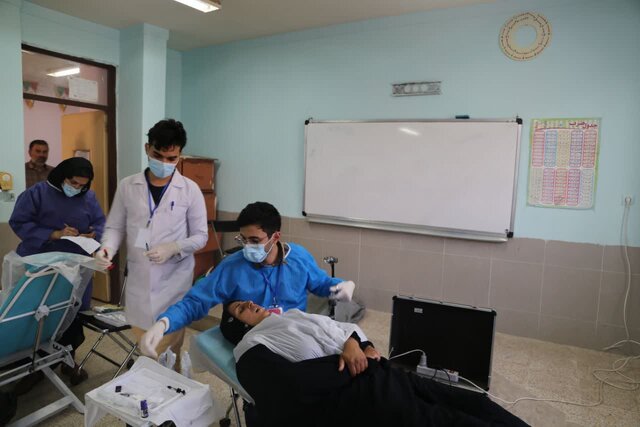 اردوی جهادی دانشجویان بسیجی دانشگاه علوم پزشکی گلستان در روستای ماهستان