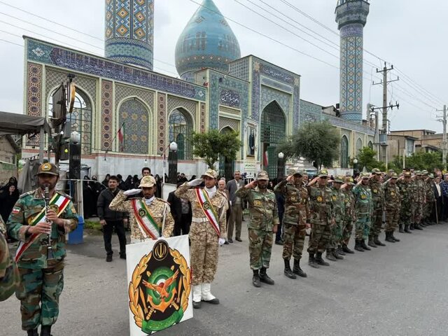 پیکر «مهدی تجر» معلم ایثارگر و جانباز شهید در گلستان تشییع شد