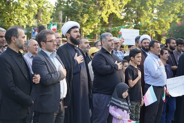 فریاد خشم دانشگاهیان گرگان علیه صهیونیسم| محکومیت جنایات اخیر با شعارهای انقلابی