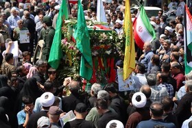 تشییع پیکر مطهر خانواده ۵ نفره شهید «نیازمند» در گنبدکاووس