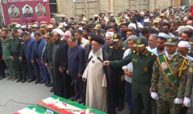 تشییع پرشور سه شهید فراجای گلستان در گرگان