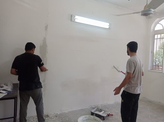 رنگِ همدلی؛ جهاد دانش‌آموزان صدرا برای آراستن «خانه دوم»