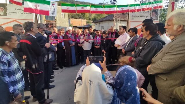 افتتاح پروژه‌های آسفالت معابر خاکی در ۱۹ روستای مینودشت