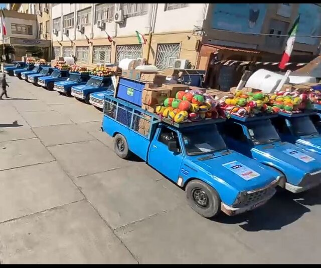 توزیع تجهیزات ورزشی و بهداشتی در مدارس گلستان