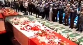 گلستان میزبان ۵ ستاره بی‌نام / مراسم وداع با پیکر شهدای گمنام برگزار شد