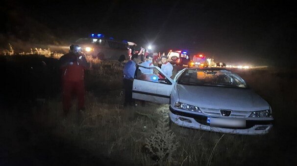 انحراف خودرو در علی‌آبادکتول ۴ مصدوم برجای گذاشت