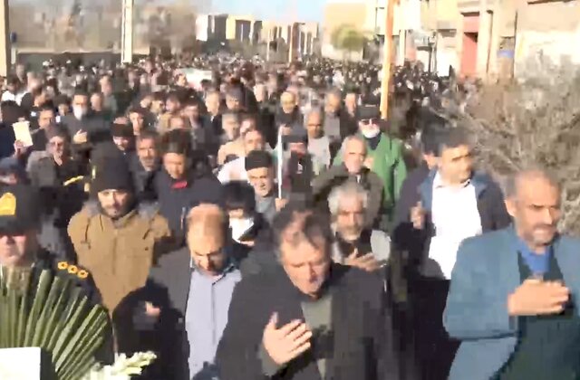 تشییع باشکوه پیکر مطهر شهید سرگرد ابوالفضل عرب در گالیکش