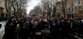 تشییع پیکر شهید مدافع امنیت و جهاد تبیین در گرگان