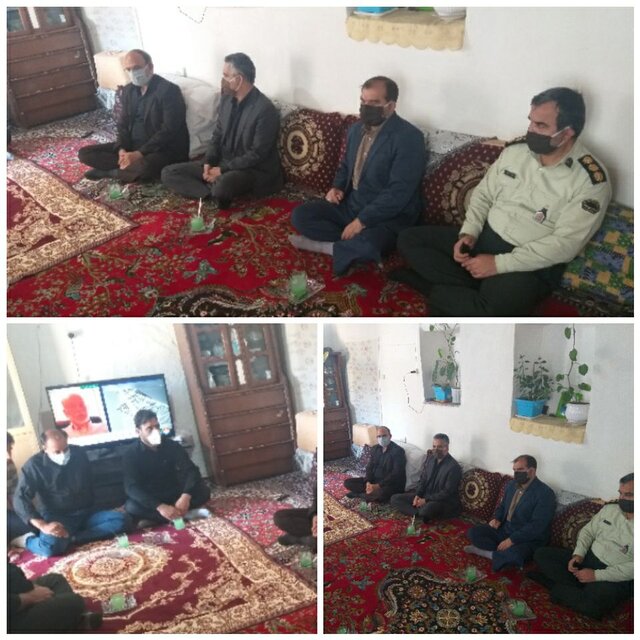 دیدار فرماندار کبودراهنگ با جانباز مدافع سلامت