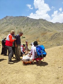  نجات مرد ۶۵ ساله از ارتفاعات دره کیوار همدان