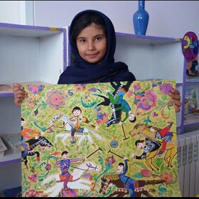 کودک کبودراهنگی برگزیده المپیاد بین‌المللی هنر کودک واشنگتن شد