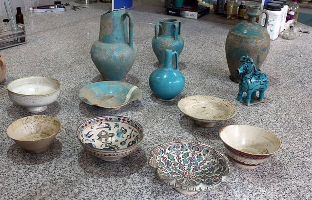 اشیاء کشف شده در نهاوند به همدان منتقل شد