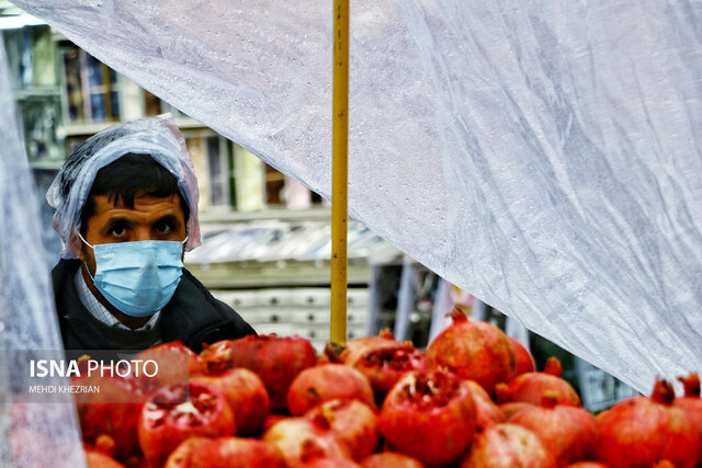/گزارش تصویری/ بازار میوه همدان در آستانه شب یلدا