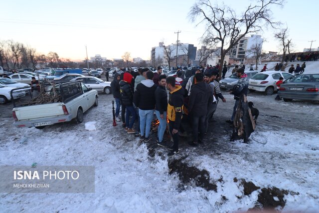 /گزارش تصویری/ تیوب سواری تفریح زمستانی همدانی‌ها