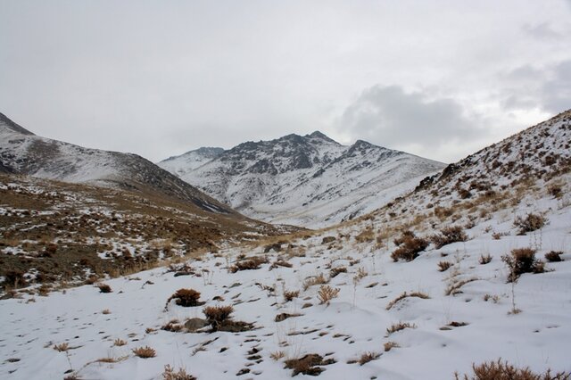 کاهش چشمگیر سطح پوشش برف در استان همدان 
