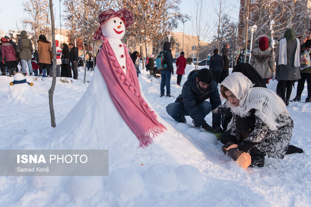 برف، جشنواره زمستانی همدان را به تعویق انداخت