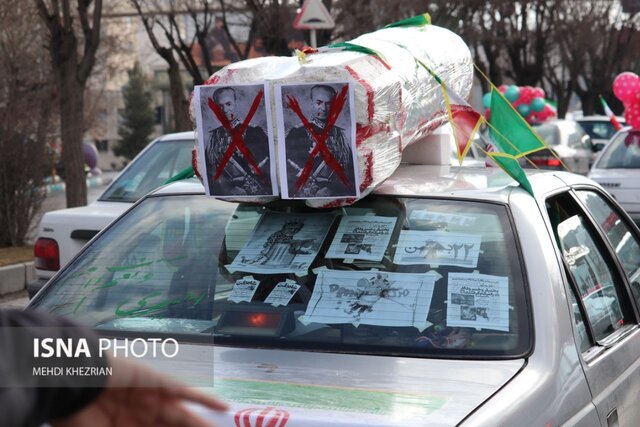 گزارش تصویری؛ حضور پرشور مردم همدان در راهپیمایی خودرویی ۲۲ بهمن