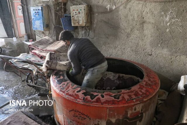 /گزارش تصویری/ قالیشویی در آستانه سال جدید