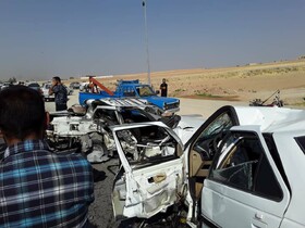 سانحه تصادف در نهاوند یک کشته و ۵ زخمی برجا گذاشت