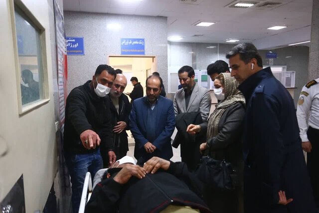 بازدید شبانه و سرزده سرپرست فرمانداری همدان از بیمارستانها