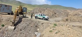 توقف عملیات معدن غیرمجاز در روستای پریان ملایر