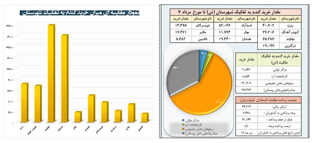 تنها ۸ درصد مطالبات گندمکاران همدان پرداخت شده است