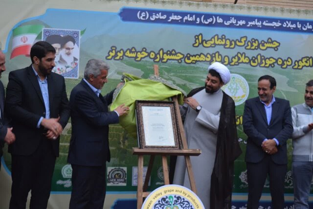 رونمایی از نشان جهانی انگور در دره جوزان ملایر