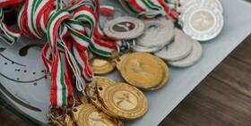 مدال طلا و برنز بر گردن ورزشکاران ملایری